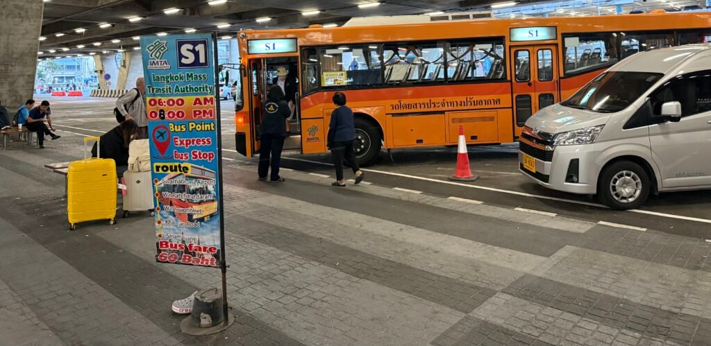 Bangkok Airport to Khao San Road - S1 Bus