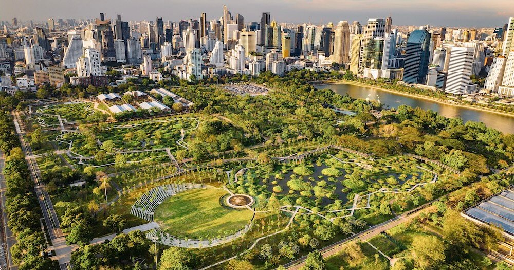Sukhumvit green space - Benjakitti Park and it's gardens - Bangkok