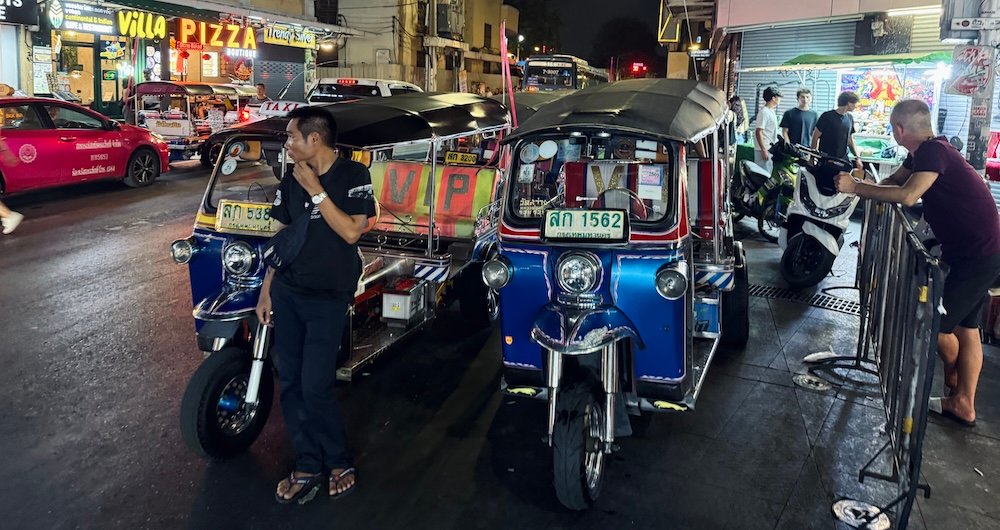 Tuk Tuk drivers at Khao San Road Bangkok